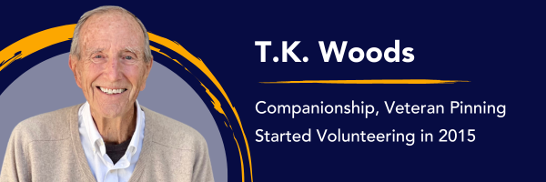 T.K. Woods, a volunteer, discusses working with hospice patients.